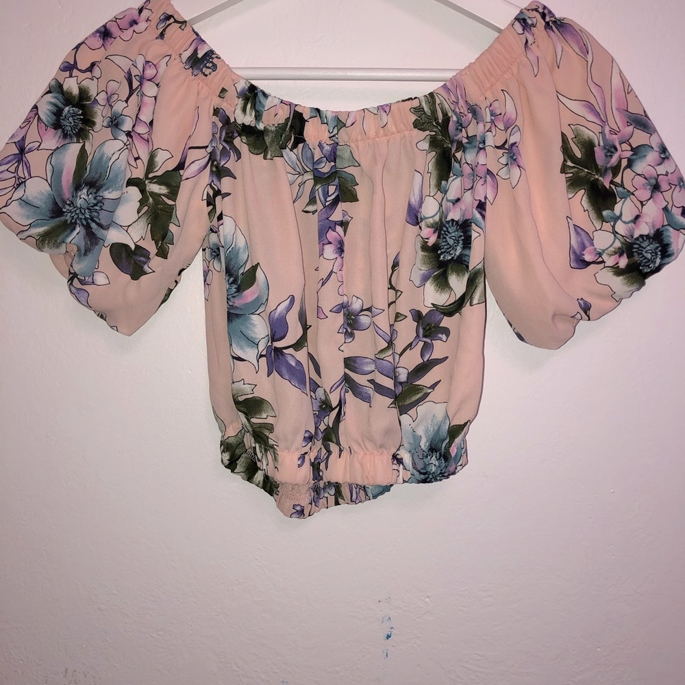 Forever 21 floral crop top